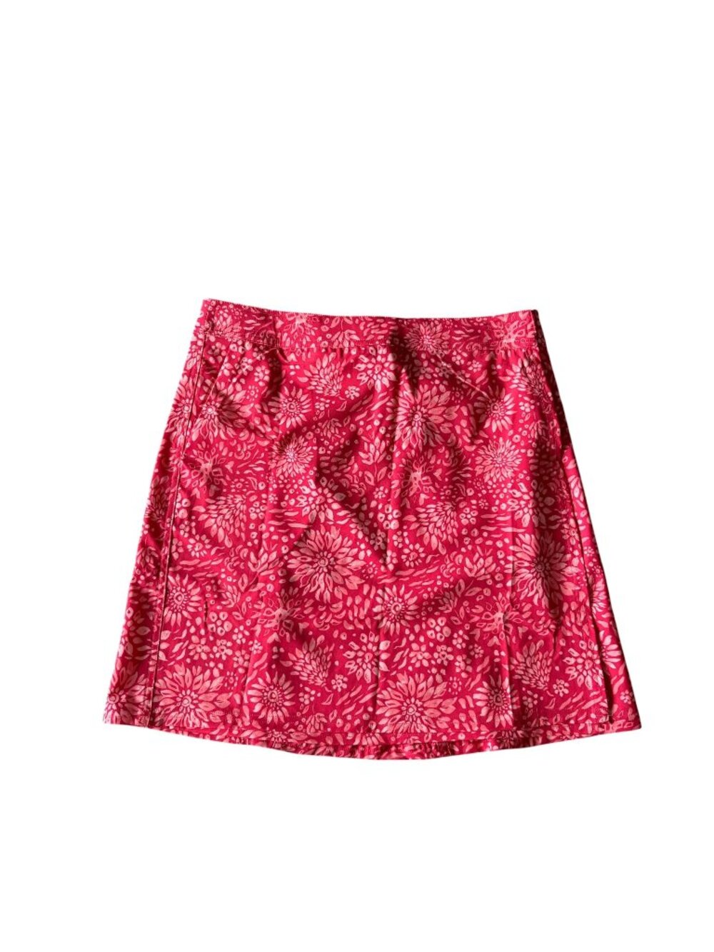 RipSkirt Hawaii Dahlia Teaberry Women Skirt Size MED Length 2 Pink Floral NWT